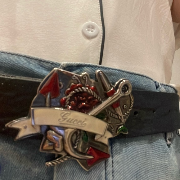 Rare Gucci belt in excellent condition! Made in Italy - Picture 9 of 11